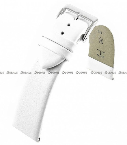 Skórzany pasek do zegarka Horido 4504.09.12S, 12 mm, Biały