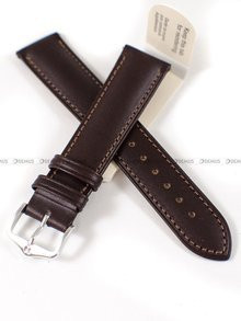 Skórzany pasek do zegarka Hirsch 01002010-2-20, 20 mm, Brązowy