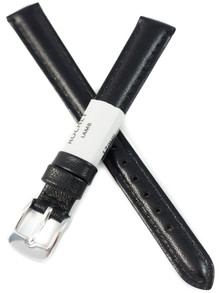 Pasek skórzany do zegarka - Rochet Screen 6330301 - 12  mm - Czarny