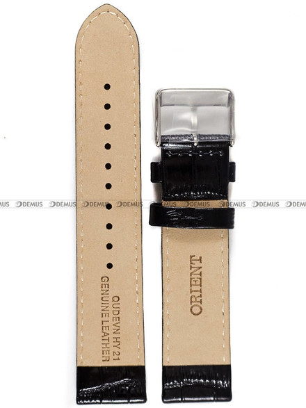 Pasek skórzany do zegarka Orient FAC00004B0, FAC0000AB0 - UDEVNSB - 21 mm