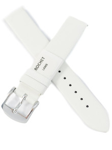 Pasek skórzany do zegarka - Rochet Trendy 6340502 - 16 mm - Biały