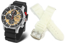 Vostok Europe Expedition SAHARA - Route of Tuaregs - 6S10-598A753S Zegarek Męski - Limitowana Edycja - Zestaw - Pasek luminescencyjny