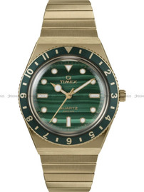 Timex Q Timex TW2V92200 Zegarek Damski - Malachitowa tarcza