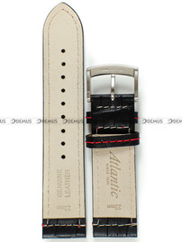 Skórzany pasek do zegarka Atlantic L87461.01.23.RSS, 23 mm, Czarny