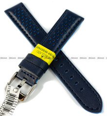 Skórzany pasek do zegarka Morellato A01X5272C91162CR18, 18 mm, Niebieski