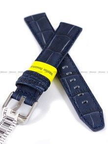 Skórzany pasek do zegarka Morellato A01X4497B44062CR18, 18 mm, Niebieski