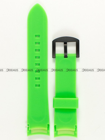 Silikonowy pasek do zegarka Vostok VE-N-1-Rocket-22-Silicon-Green-B, 22 mm, Zielony