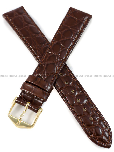 Pasek skórzany do zegarka - Hirsch Crocograin 12322810-1-17 - 17 mm