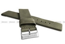 Skórzany pasek do zegarka LAVVU LSCUG22, 22 mm, Zielony