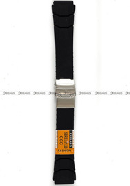 Poliuretanowy pasek do zegarka Diloy SBR33.20.1, 20 mm, Czarny