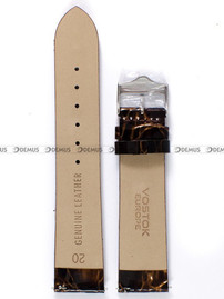 Pasek skórzany do zegarka Vostok Europe Rocket N-1 Lady YT57-2235162 - 20 mm brązowy perłowy