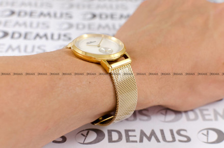 Zegarek Damski Balticus New Sky, gold, white pearl - W zestawie dodatkowy pasek