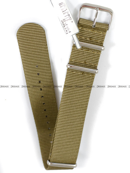 Pasek NATO nylonowy do zegarka - Fluco Field 919M-31-22 - 22 mm
