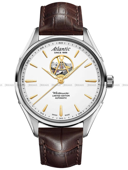 Zegarek Męski Atlantic Worldmaster Open Heart 52780.41.21G - Limitowana Edycja