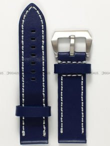 Skórzany pasek do zegarka Pacific W27.24.5.7, 24 mm, Niebieski