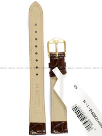 Pasek skórzany do zegarka - Hirsch Crocograin M 12302810-1-14 - 14 mm