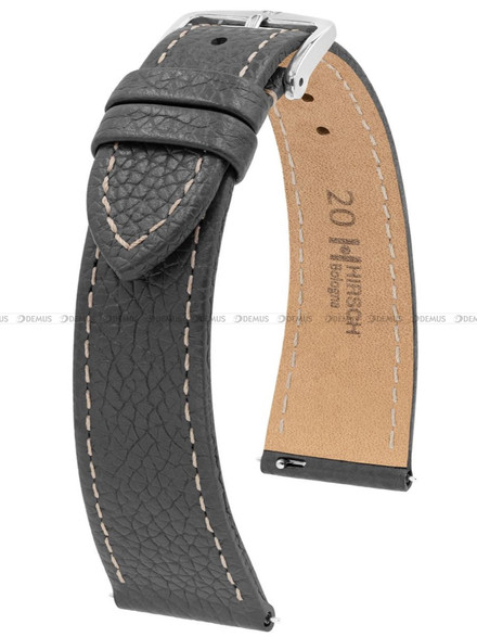 Pasek skórzany z do zegarka - Hirsch Bologna 01802030-2-20 L - 20 mm