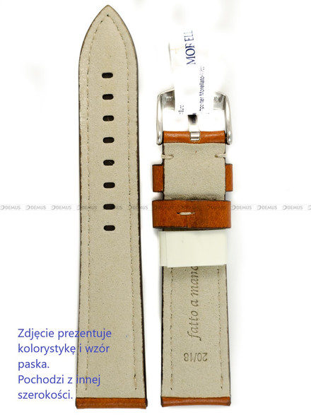 Pasek skórzany do zegarka - Morellato Carra A01X6023E22041CR22 - 22 mm