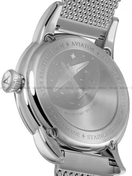 Zegarek Damski Aviator Douglas MoonFlight Diamonds Edition V.1.33.0.359.5
