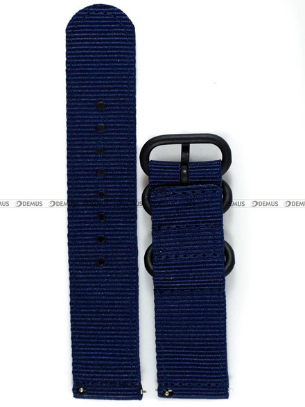 Nylonowy pasek do zegarka Nato PND2.22.1.5, 22 mm, Niebieski