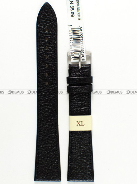 Skórzany pasek do zegarka Morellato A01K0753333019CR20, 20 mm, Czarny
