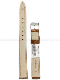 Pasek skórzany do zegarka - Rochet Charleston 5491204ST - 12 mm - Brązowy