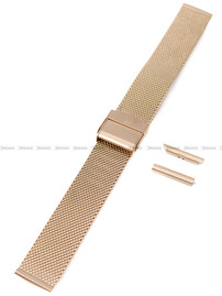 Bransoleta mesh do zegarka - Rochet Asti 2255189 - 16-18 mm - Różowe złoto
