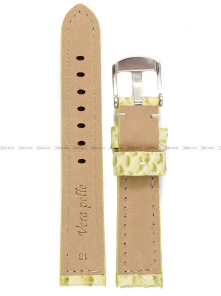 Pasek skórzany do zegarka - Demus PSD9.18.11-SR - 18 mm