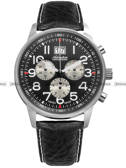 Zegarek Adriatica Chronograph A1076.5224CHSIL Męski, Kwarcowy, Wskazówkowy