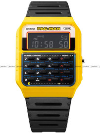 Zegarek Casio Vintage z kalkulatorem 45th PAC-MAN anniversary CA 53WPC 1BER - Edycja specjalna