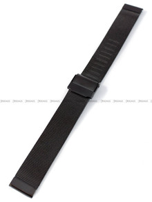 Bransoleta mesh do zegarka - Pacific MS-04-1-16MM - 16 mm - Czarna