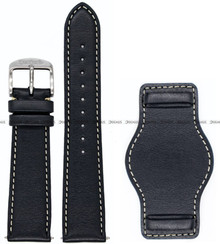 Pasek skórzany z podkładką do zegarka Hanhart 417 ES 42 mm - 21 mm - L