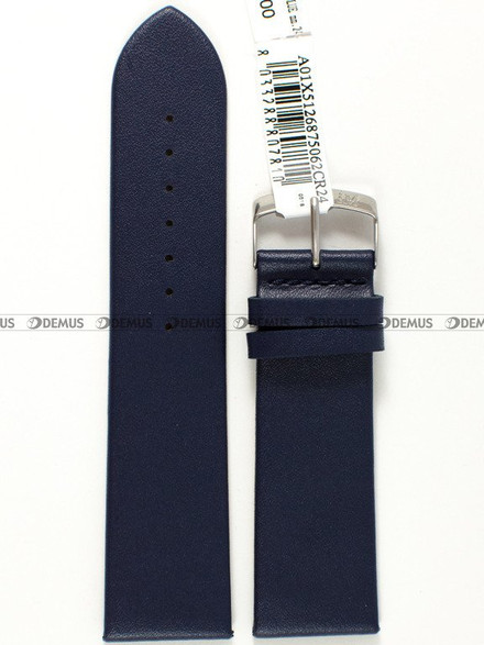 Skórzany pasek do zegarka Morellato A01X5126875062CR24, 24 mm, Niebieski