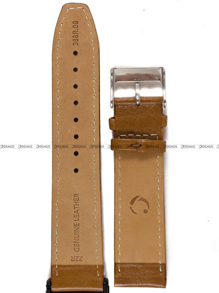Pasek skórzany do zegarka - Condor 388R.08.22.W - 22 mm
