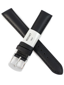 Pasek skórzany do zegarka - Rochet New York 3011601XS - 16 mm - Czarny