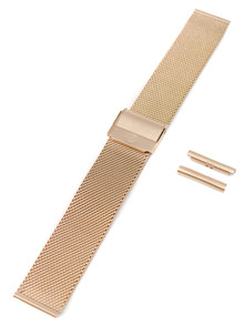 Bransoleta mesh do zegarka - Rochet Asti 2265189 - 18-20 mm - Różowe złoto