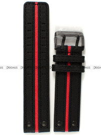 Pasek skórzany do zegarka Vostok Europe Expedition North Pole Red - 24 mm