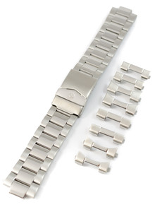 Bransoleta stalowa do zegarka - Rochet Asti 2383700 - 20-22-24 mm - srebrna