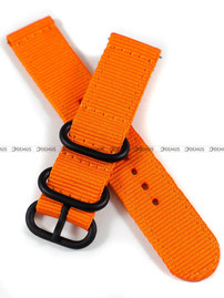 Nylonowy pasek do zegarka Nato PND2.20.12, 20 mm, Pomarańczowy