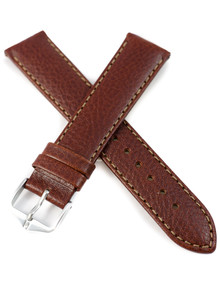 Skórzany pasek do zegarka Hirsch 17920210-2-20, 20 mm, Brązowy