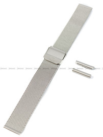 Bransoleta mesh do zegarka - Rochet Asti 2255100 - 16-18 mm - srebrna