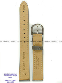 Skórzany pasek do zegarka Pacific W33L.14.6.6, 14 mm, Szary