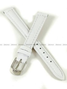 Skórzany pasek do zegarka Pacific W71.12.7.7, 12 mm, Biały
