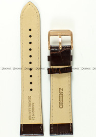 Skórzany pasek do zegarka Orient UL002011P0, 21 mm, Brązowy
