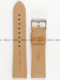 Skórzany pasek do zegarka Tekla PT18.22.3, 22 mm, Brązowy