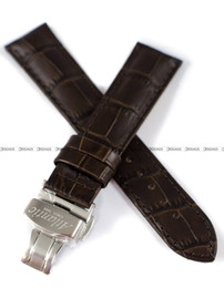 Pasek do zegarka skórzany Atlantic - SKORA BRAZ KROK-M 20SM - 20 mm - z zapięciem motylkowym