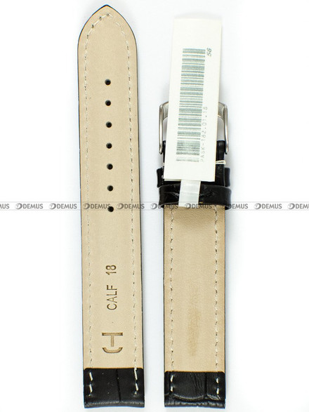 Skórzany pasek do zegarka Horido 0182.01.18S-R, 18 mm, Czarny