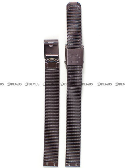 Siateczkowa (mesh) bransoleta do zegarka Obaku V146LVNMN, 10 mm, Brązowa