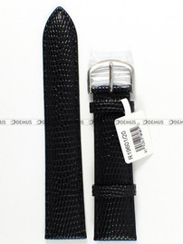 Skórzany pasek do zegarka JVD R19601/20, 20 mm, Czarny