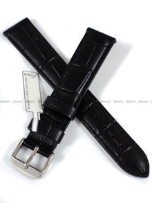 Pasek skórzany do zegarka - Fluco Mokka 207M-01-18 - 18 mm